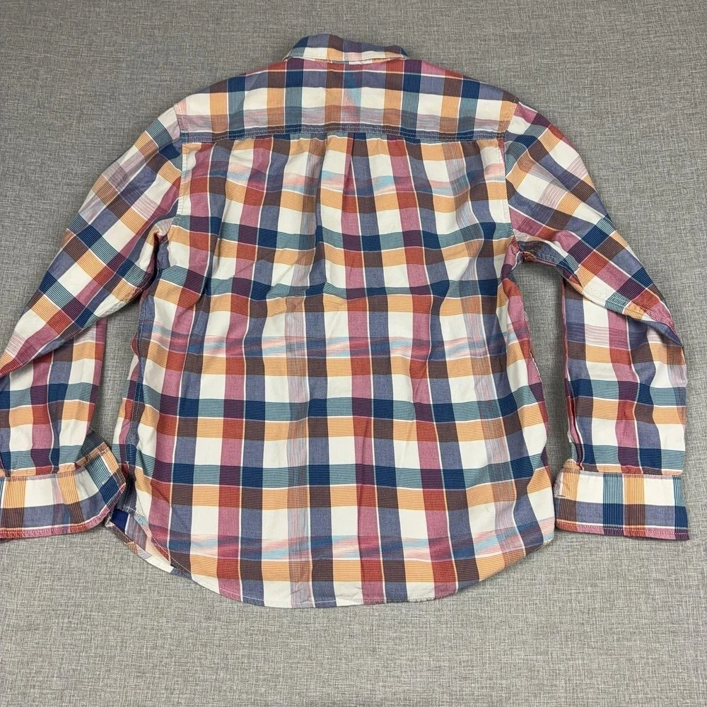 Tommy Bahama Shirt Mens Medium Multicolor Plaid Long Sleeve Button Up Casual